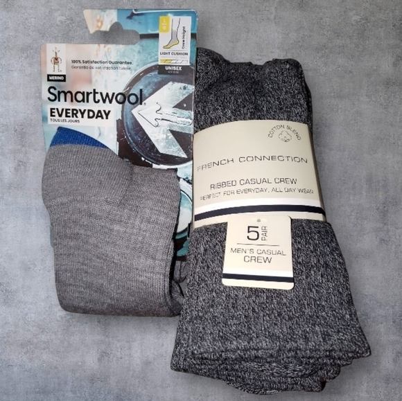 Smartwool Men's 9/11.5 Cotton French Connection Bundle Set Of 6 - Picture 1 of 5